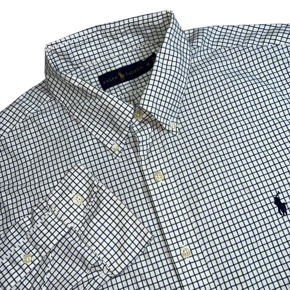 Ralph Lauren Mens XL‎ Multicolor Gingham Check Long Sleeve Button Down Shirt